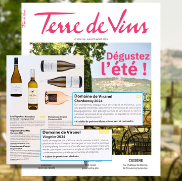 Nos deux blancs IGP Pays d’Oc salués dans Terre de Vins